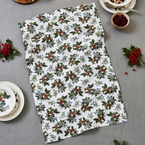 The Holly and the Ivy Tea Towel