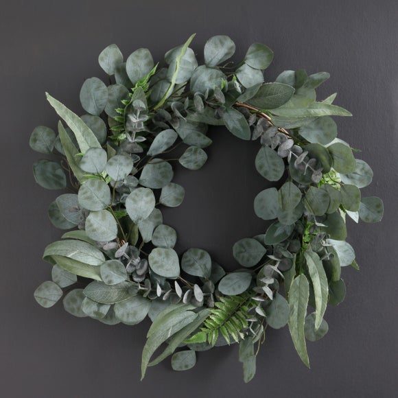 Click to view product details and reviews for Artificial Eucalyptus Wreath.