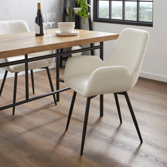 Modern ivory deals dining chairs