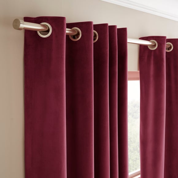 Luxe Velour Eyelet Curtains (Blackout Available)