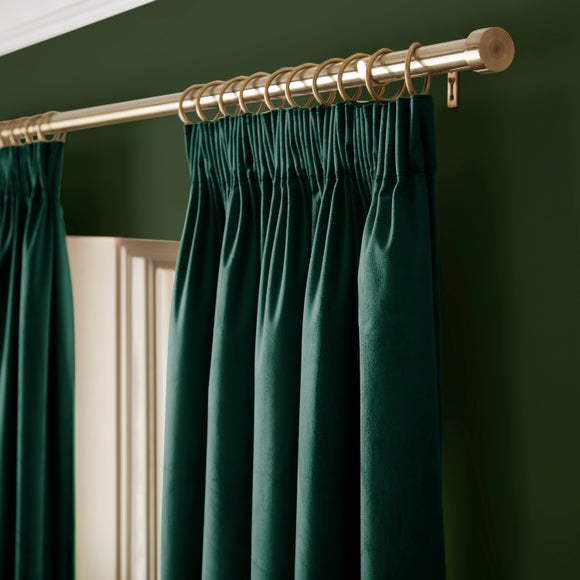 Recycled Velour Pencil Pleat Curtains