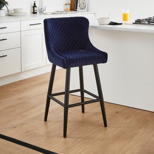 Montreal Counter Height Bar Stool- Velvet