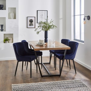 Montreal Set Of 2 Dining Chairs- Velvet