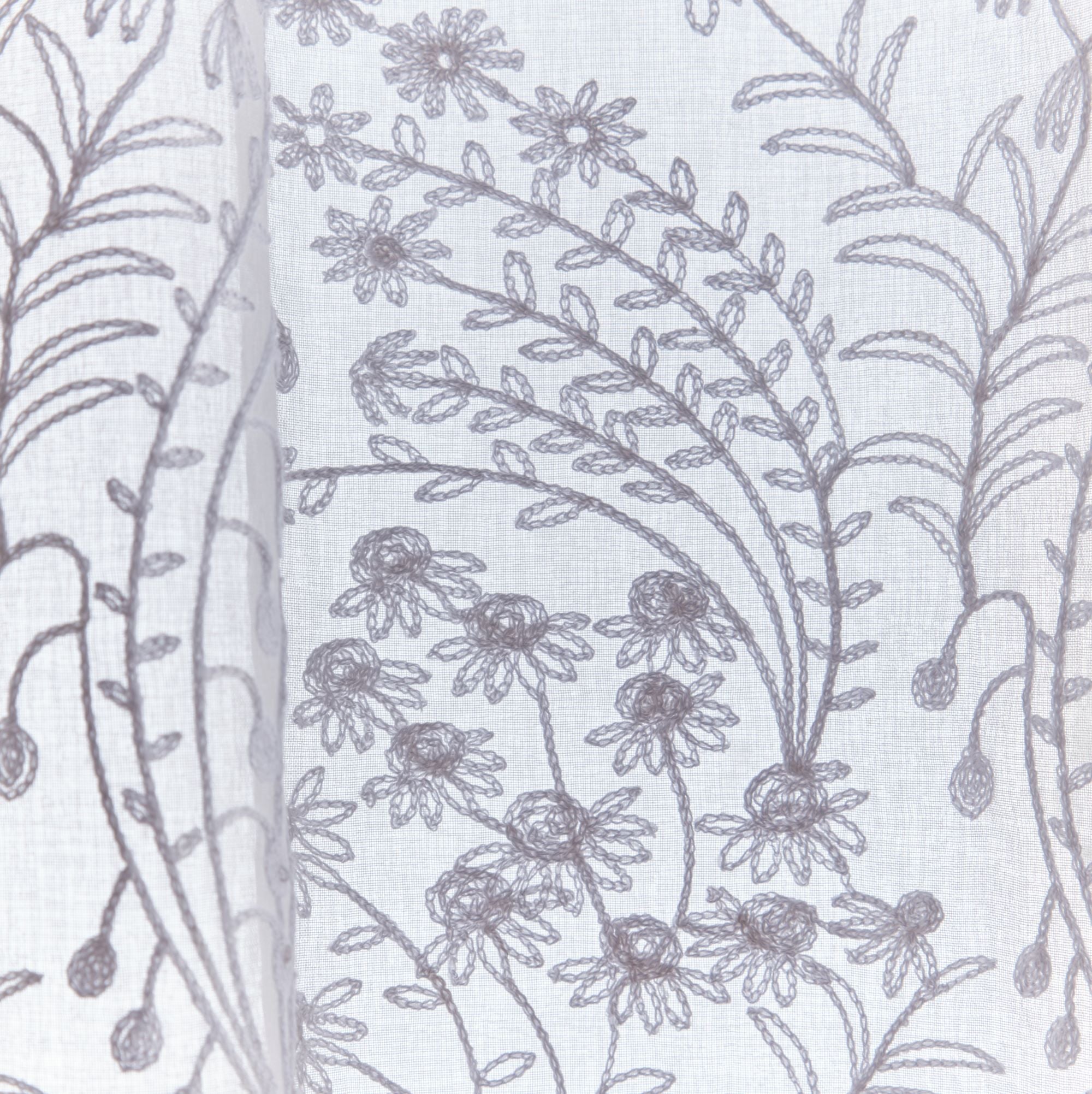 Spring Flowers Slot Top Voile Panel Dunelm