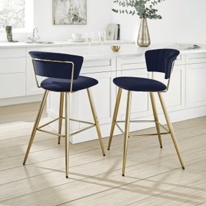 Kendall Bar Stool- Velvet