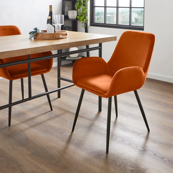 Dunelm leather best sale dining chairs