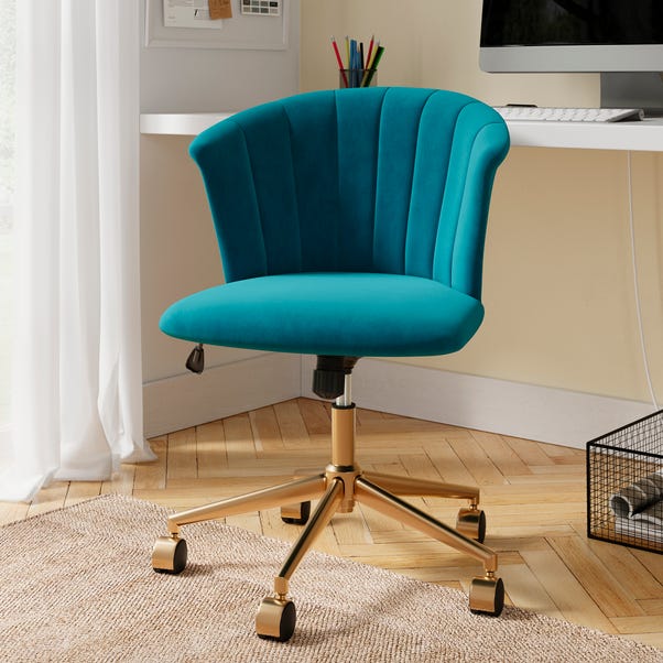Kendall Velvet Office Chair image 1 of 5