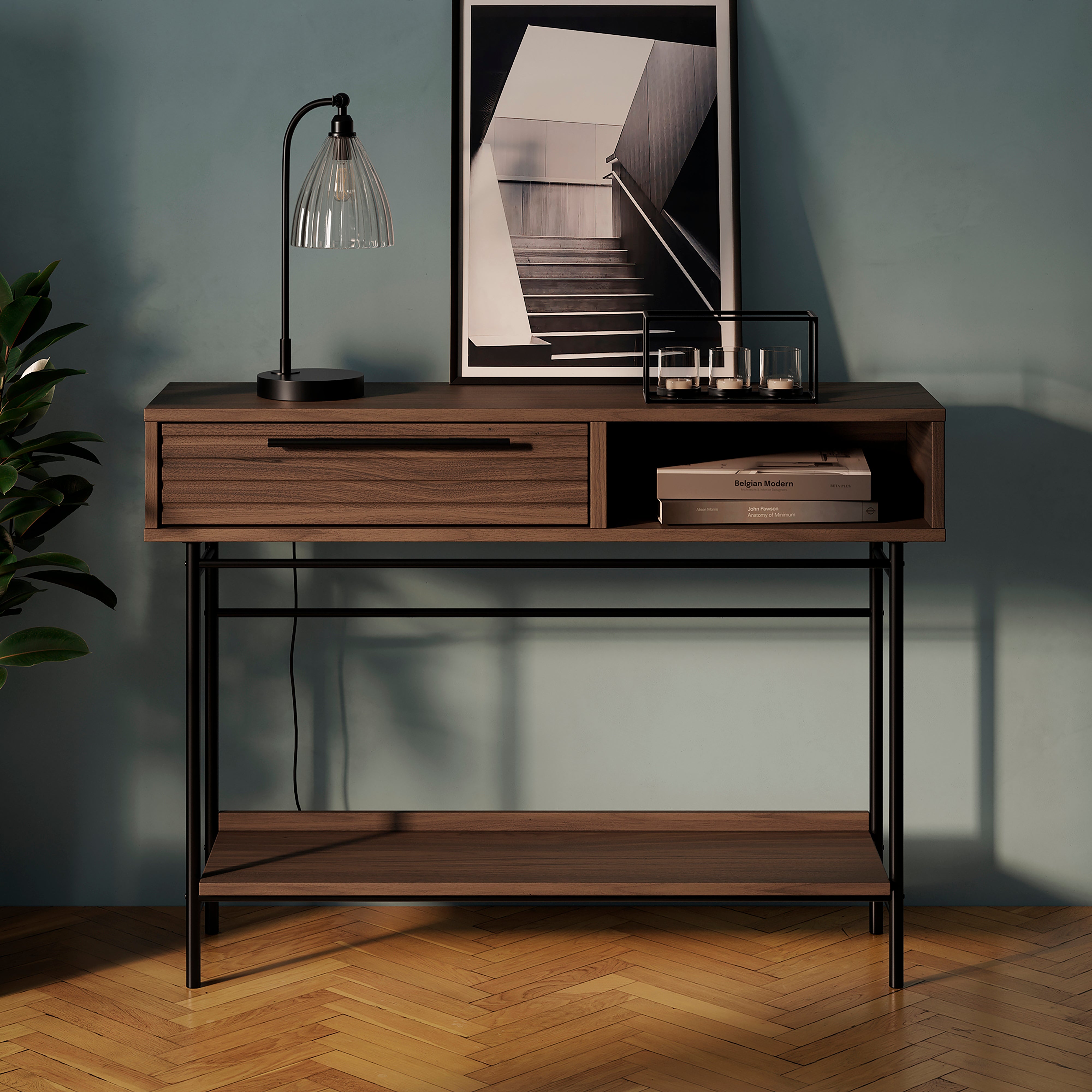 Bryant Console Table Dark Wood Brown
