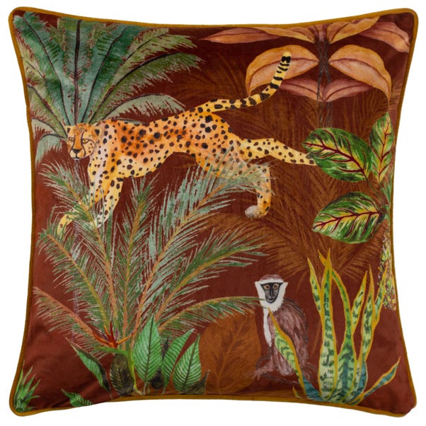 Wylder Tropics Aranya Cheetah Square Cushion image 1 of 3