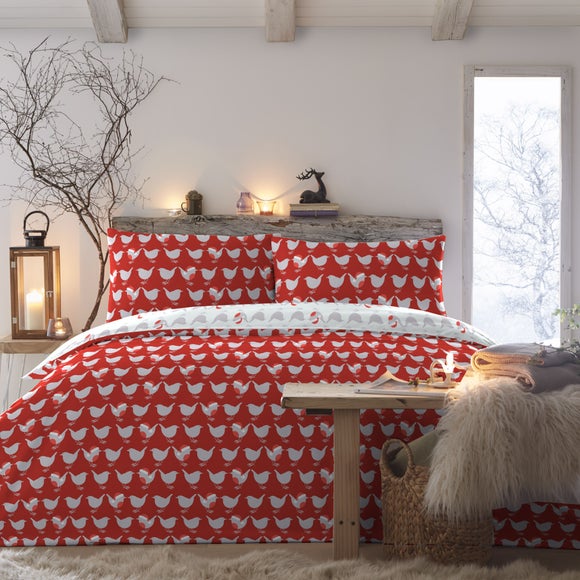 Photos - Bed Linen Fusion Geo Robin Duvet Cover & Pillowcase Set 