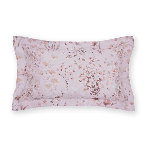 Watercoloured Floral Oxford Pillowcase image 1 of 3
