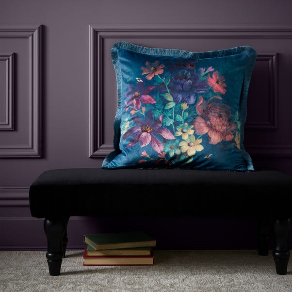 Bridgerton By Catherine Lansfield Romantic Floral Cushion image 1 of 5