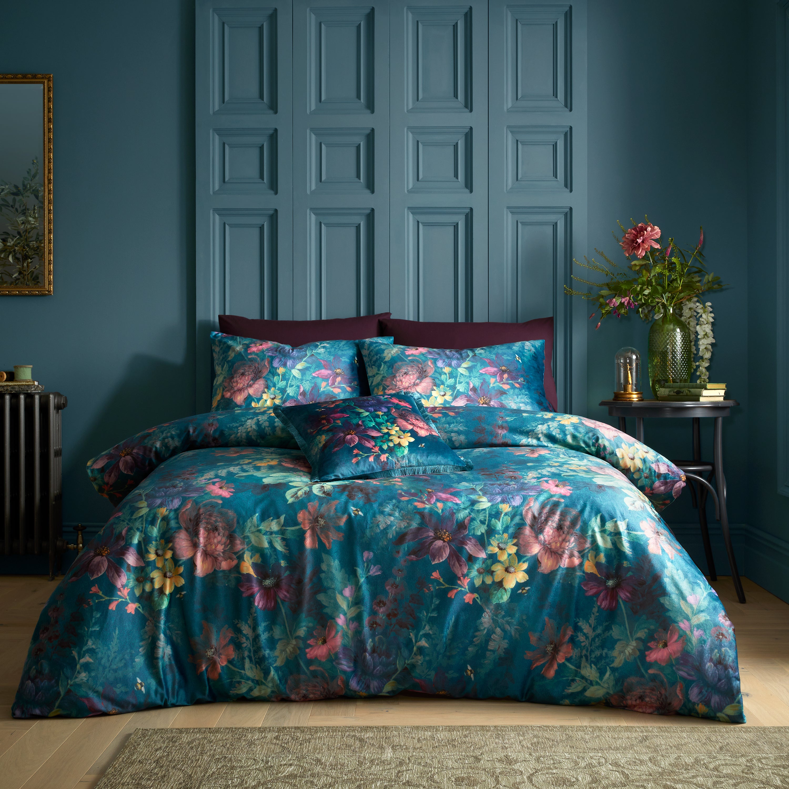 Bridgerton By Catherine Lansfield Romantic Floral Duvet Cover ...