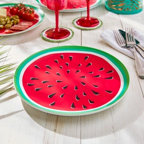 Summer Brights Watermelon Plate 