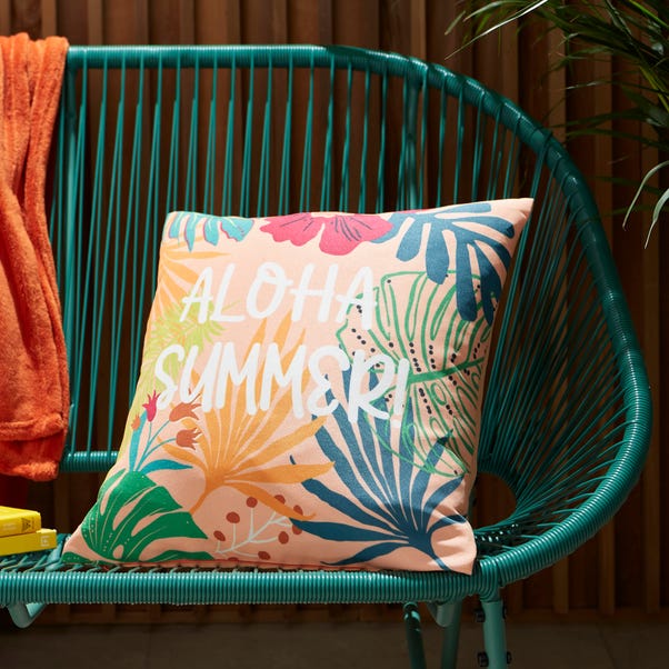 Set of Three Tropical Printed Outdoor Cushion Covers image 1 of 6