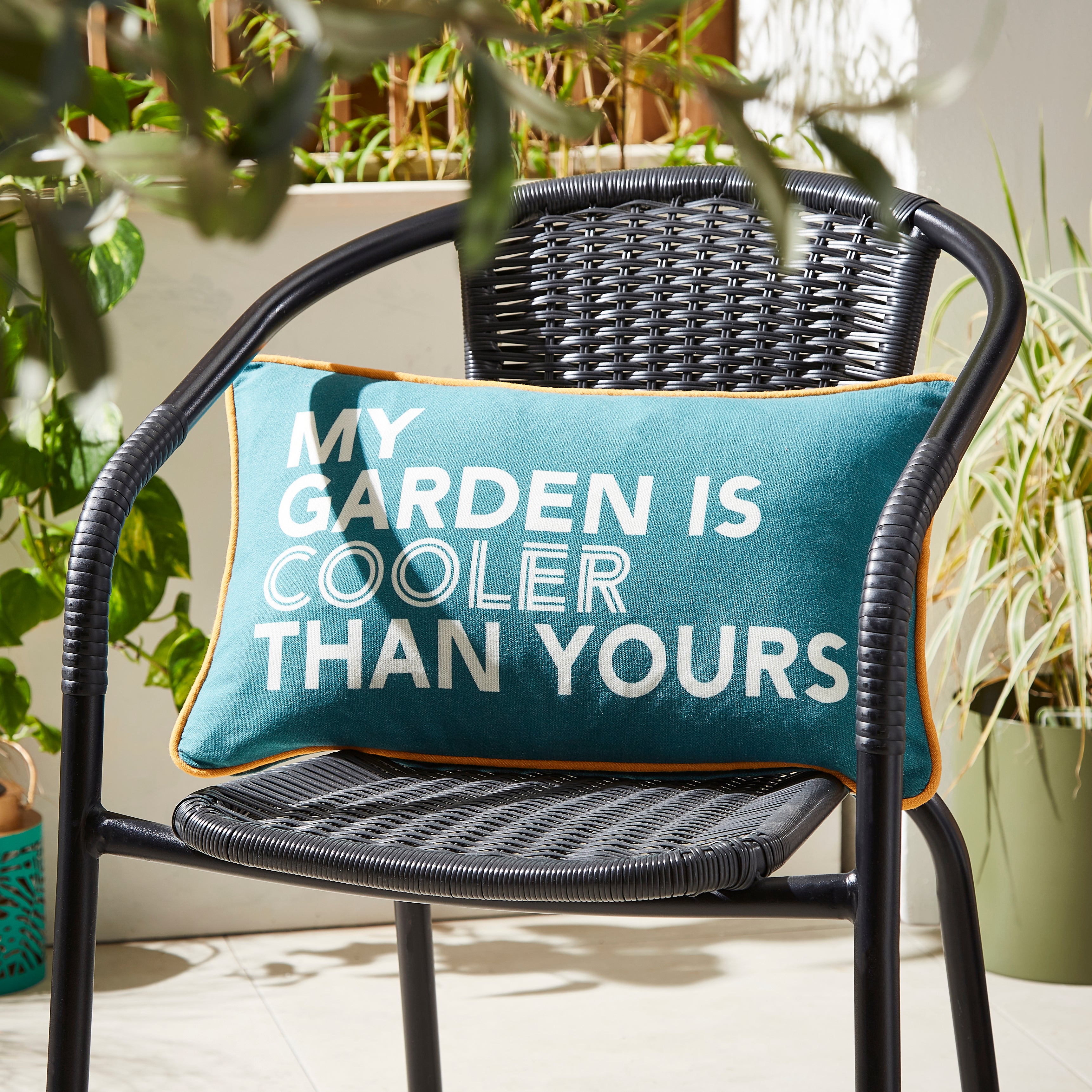 Elements Slogan Rectangular Outdoor Cushion