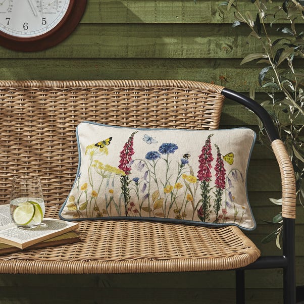 Country Meadow Rectangular Outdoor Cushion image 1 of 2