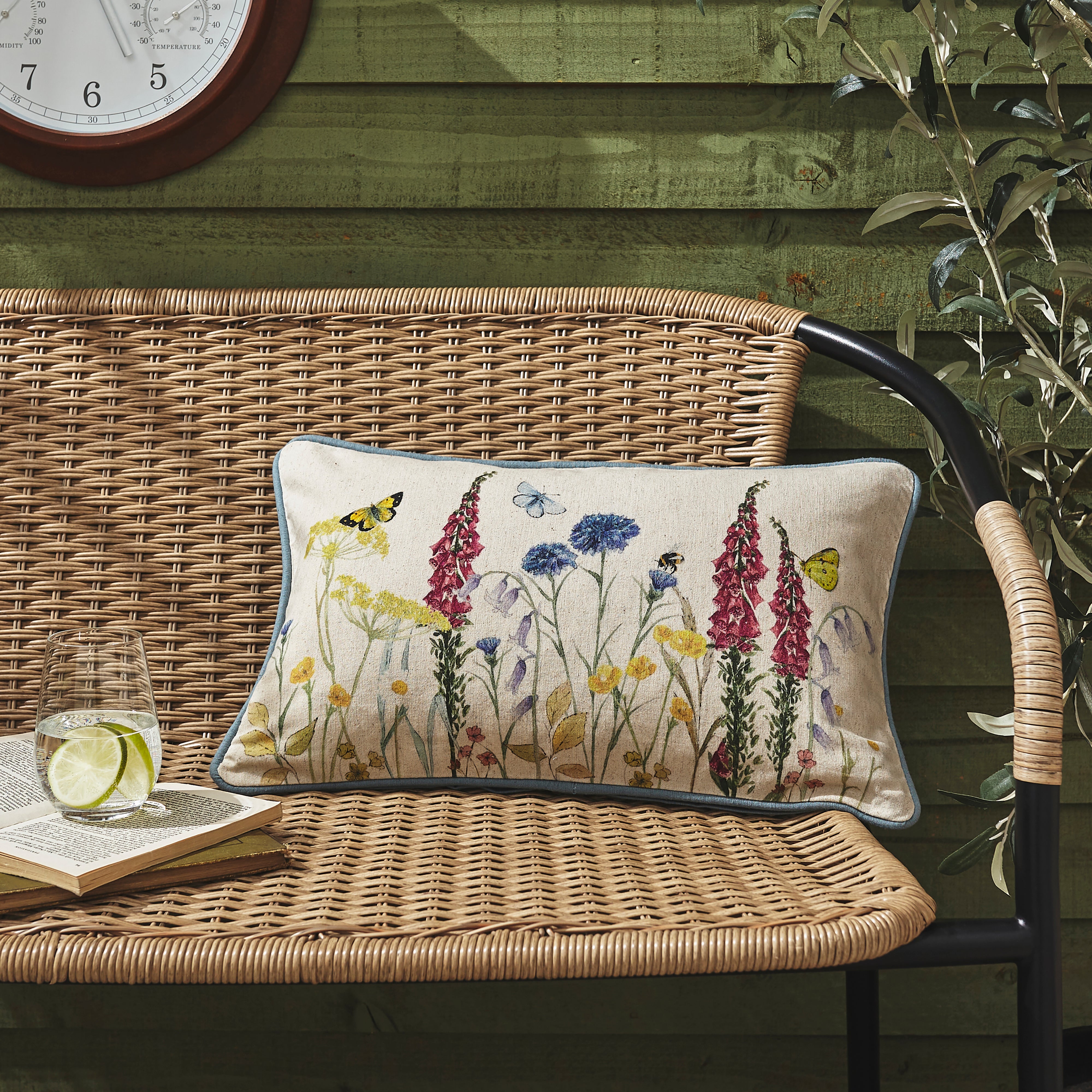 Country Meadow Rectangular Outdoor Cushion
