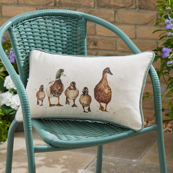 Ducks Rectangular Outdoor Cushion image 1 of 2