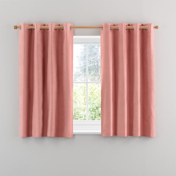 Luna Brushed Blackout Eyelet Curtains | Dunelm