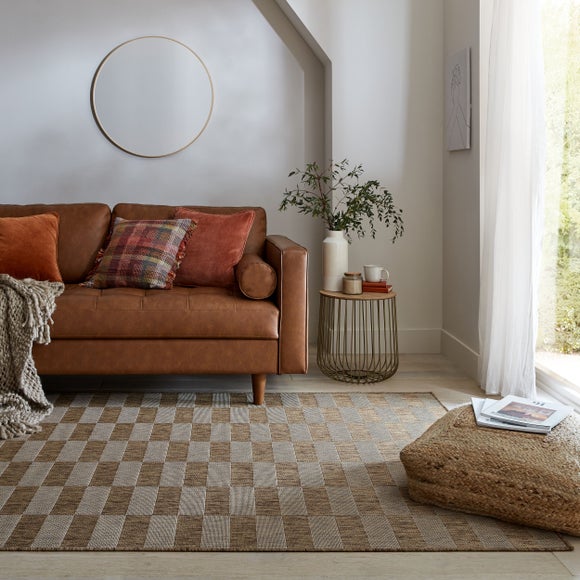 Checkerboard Indoor Outdoor Rug