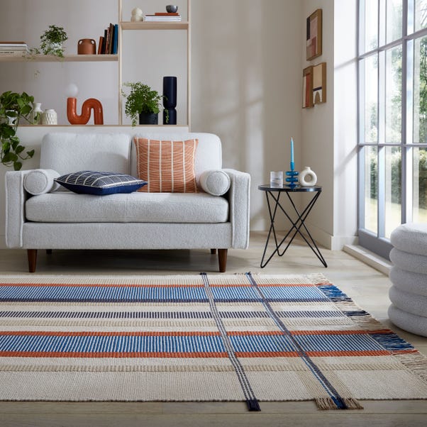 Elements Woven Checked Rug image 1 of 5