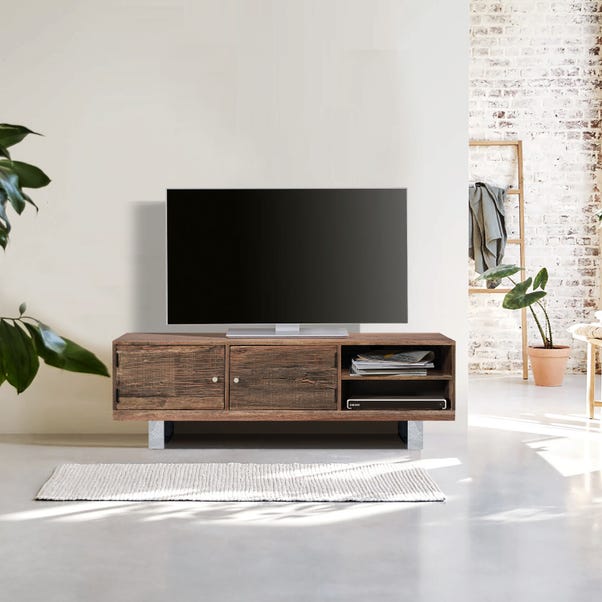 Indus Valley Railway Sleeper TV Unit for TVs up to 55" image 1 of 10