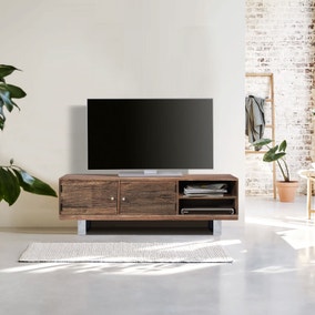 Indus Valley Railway Sleeper TV Unit for TVs up to 55"