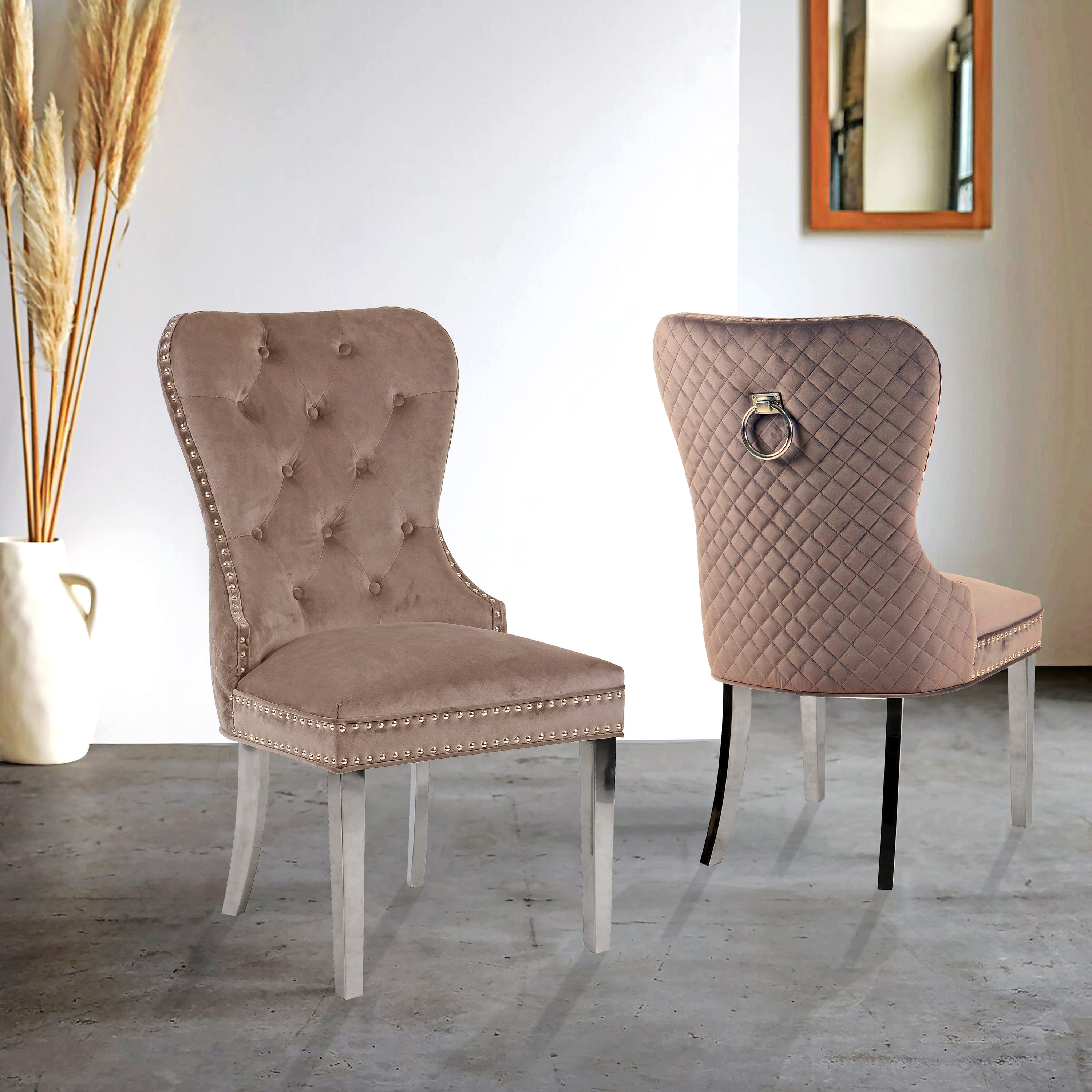 Indus Valley Set of 2 Chelsea Dining Chairs