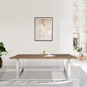 Indus Valley Railway Sleeper 8 Seater Dining Table