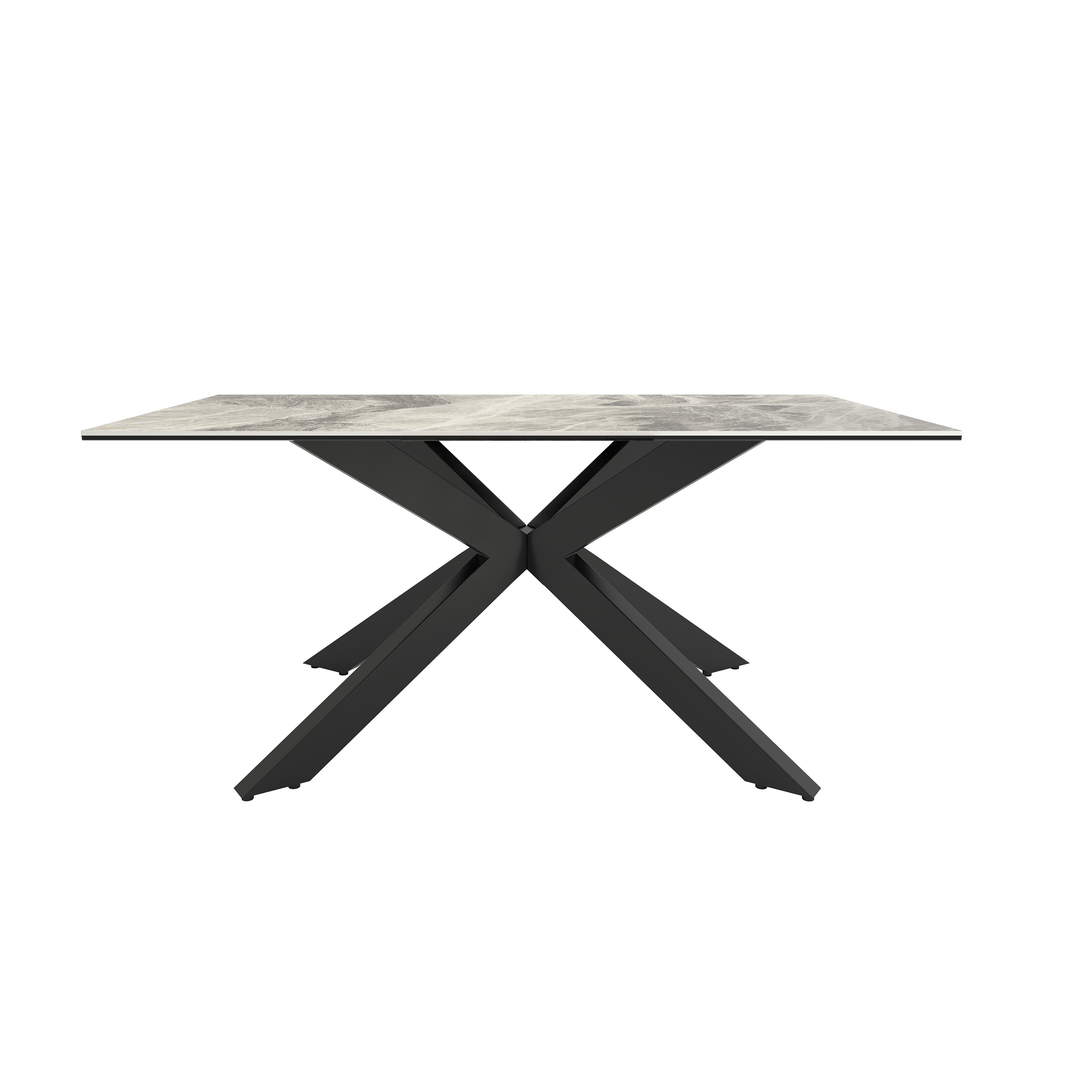 Indus Valley Apollo 6 Seater Dining Table Grey