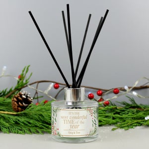 Personalised Wonderful Time Of The Year Christmas Diffuser