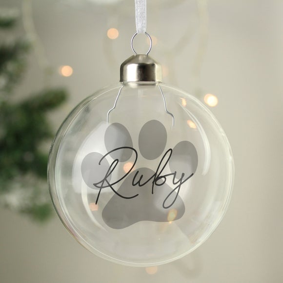 View Personalised Pet Glass Bauble View Personalised Pet Glass Bauble