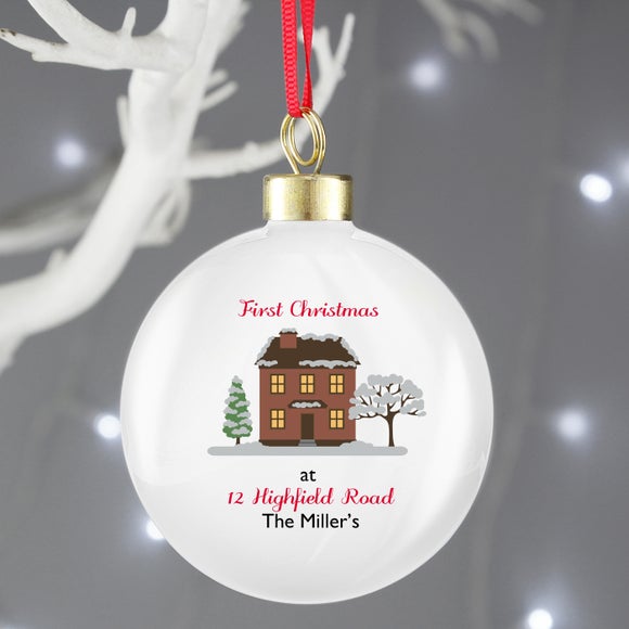 Photo 1 of Personalised Cosy Christmas Bauble Photo 1 of Personalised Cosy Christmas Bauble