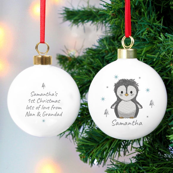 Photo 1 of Personalised Pebbles The Penguin Bauble Photo 1 of Personalised Pebbles The Penguin Bauble
