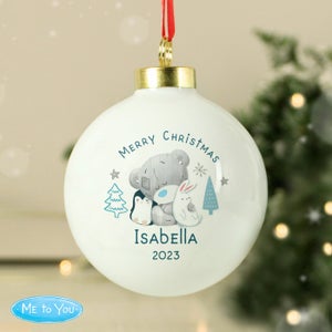 Personalised Tiny Tatty Teddy Explorer Bauble