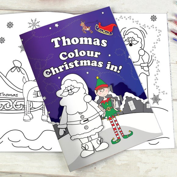 Click to view product details and reviews for Personalised Its Christmas Elf Colouring Book.
