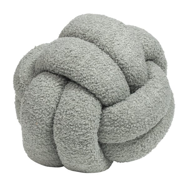 Furn. Boucle Knot Round Cushion image 1 of 2