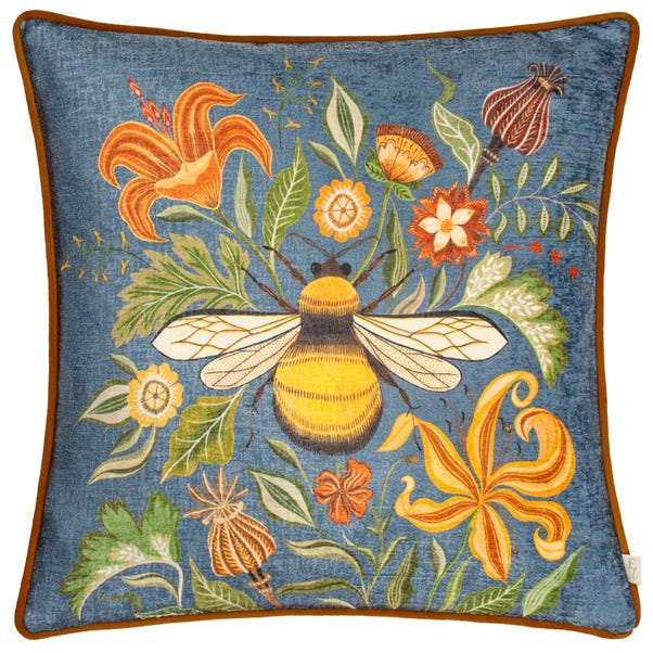 Evans Lichfield Bee Square Cushion image 1 of 4