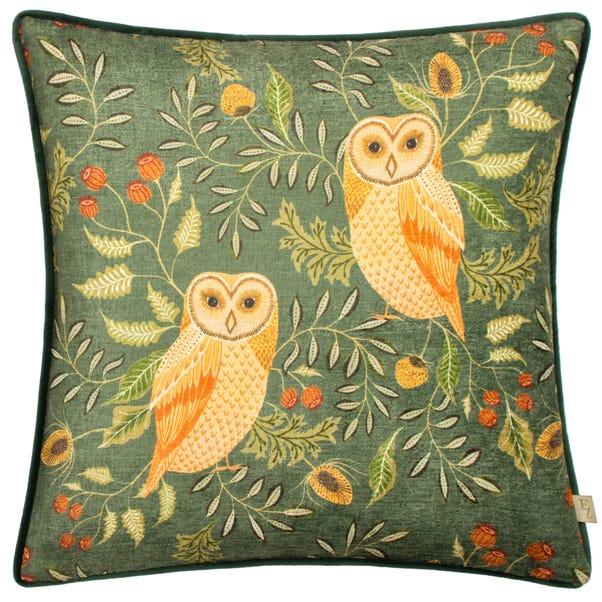 Evans Lichfield Owls Square Cushion image 1 of 4