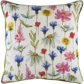 Evans Lichfield Wild Flowers Square Cushion