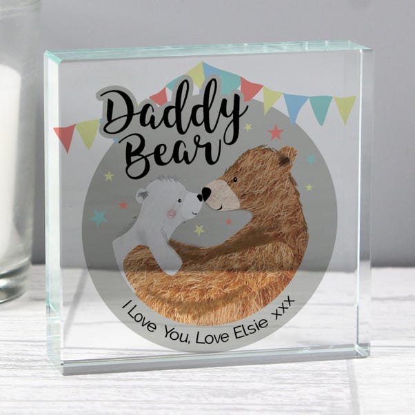 Personalised Daddy Bear Crystal Token image 1 of 4