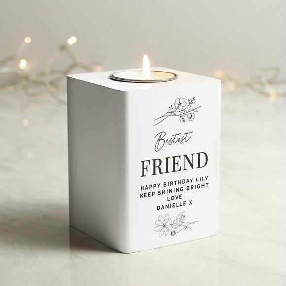 Click to view product details and reviews for Personalised Floral White Wooden Tealight Holder. Click to view product details and reviews for Personalised Floral White Wooden Tealight Holder.