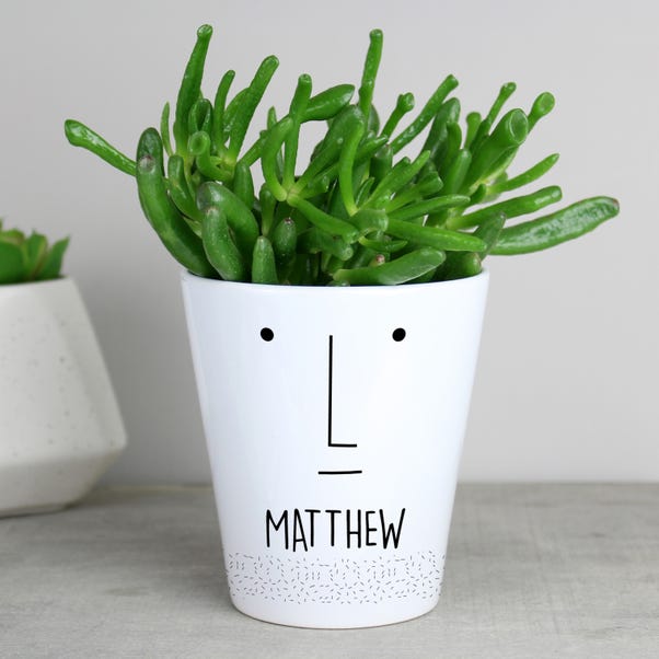 Personalised Mr Face Plant Pot image 1 of 4