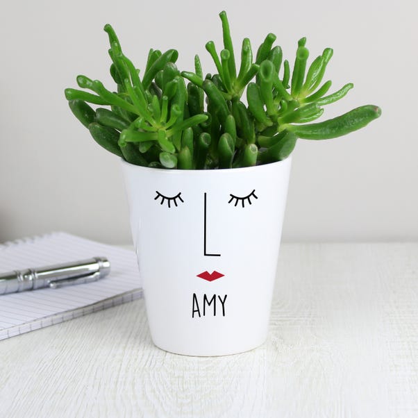 Personalised Mrs Face Plant Pot image 1 of 4