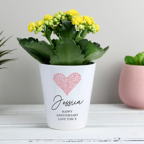 Personalised Heart Plant Pot image 1 of 4