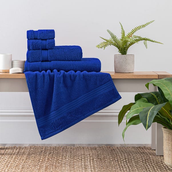 Royal Blue Egyptian Cotton Towel image 1 of 4