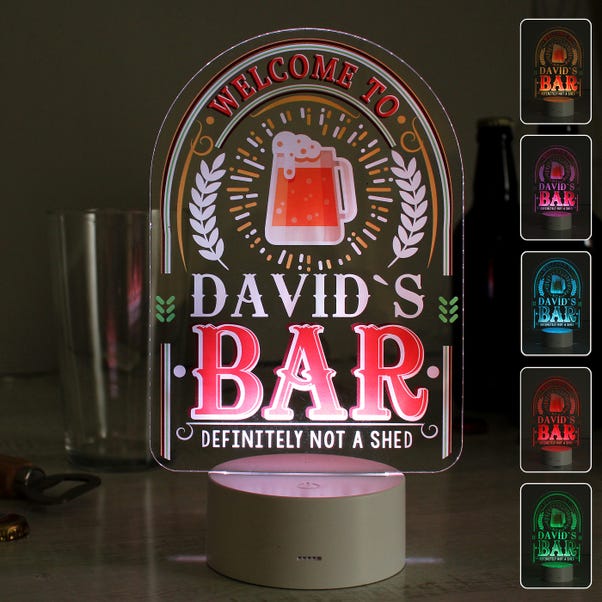 Personalised Welcome Colour Changing Night LED Light  image 1 of 5