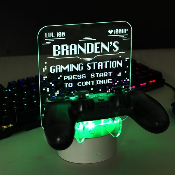 Personalised Gaming Controller Holder Colour Changing LED Light  image 1 of 8