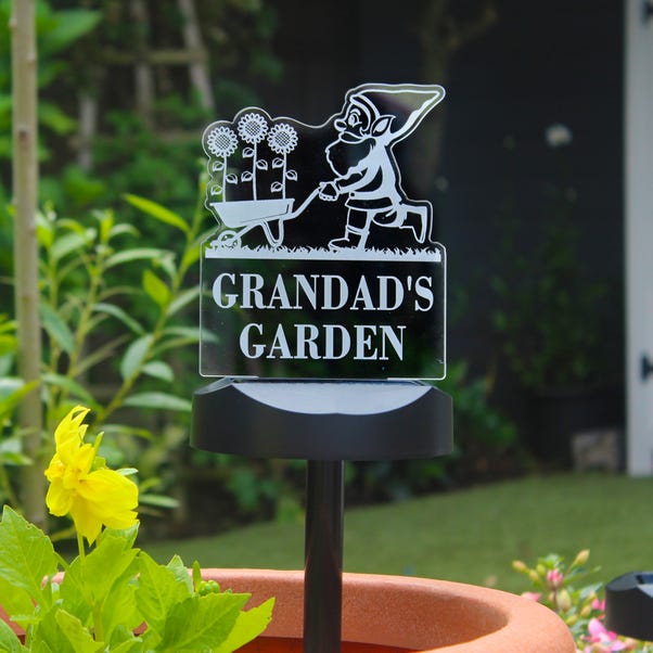 Personalised Gnome Garden Outdoor Solar LED Light  image 1 of 10